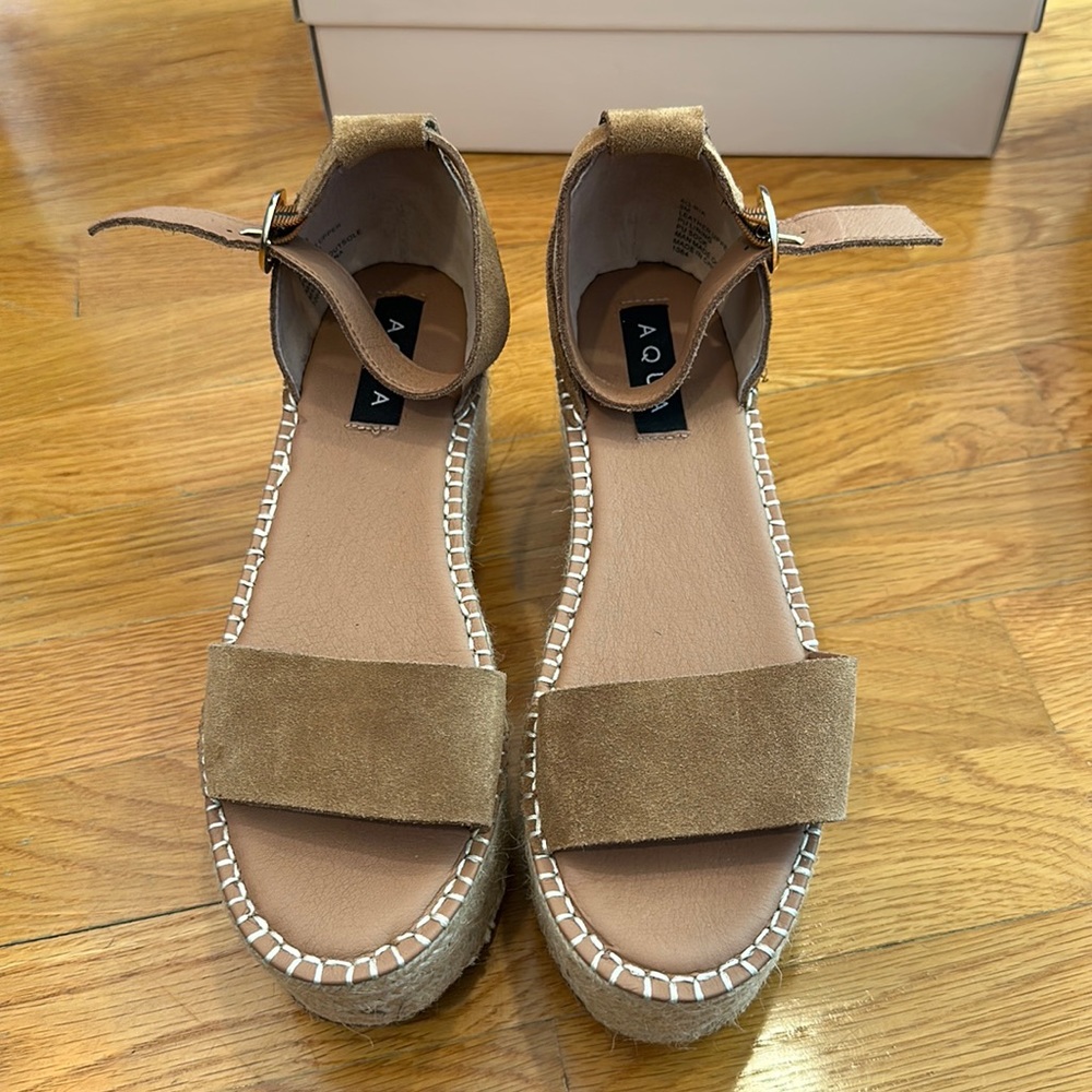 Aqua espadrilles